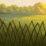How to grow a living fence using interwoven willow branches and organic grafting